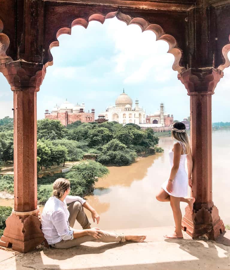 Agra Evening Tour with Sunset view Taj Mahal - Sunset photography from the river side