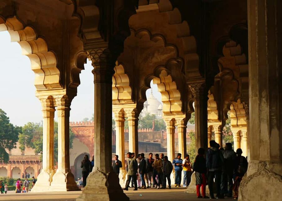 Agra Fort: Guided UNESCO Heritage Walking Tour - The fort’s military face and Mughal design
