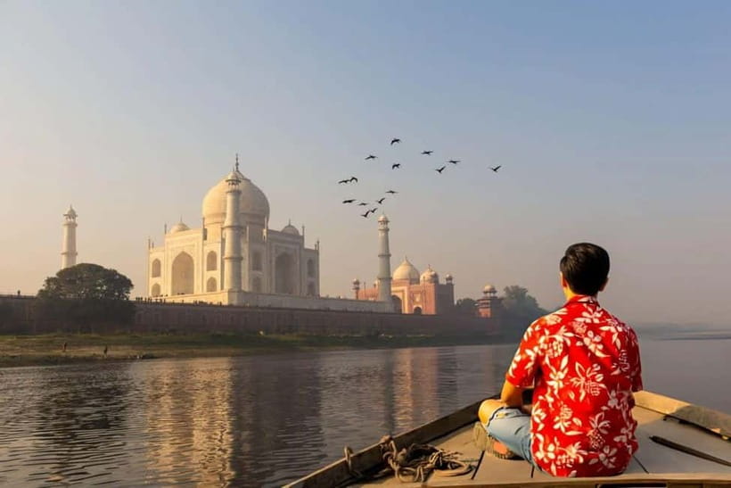 Agra: Taj Mahal Vip Tickets with Guide & Backside Boat Ride - Key points at a glance