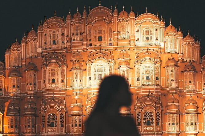Explore Jaipur at Night with Patrika Gate - Albert Hall Museum under lights