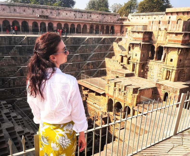 From Jaipur: Same Day Trip to Abhaneri Chand Baori Stepwell - The Monkey Temple on the return to Jaipur