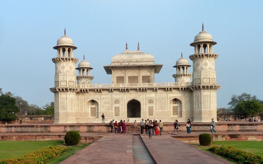 Full-Day Tour of Agra with Sunrise & Sunset at Taj Mahal - Mehtab Bagh at sunset