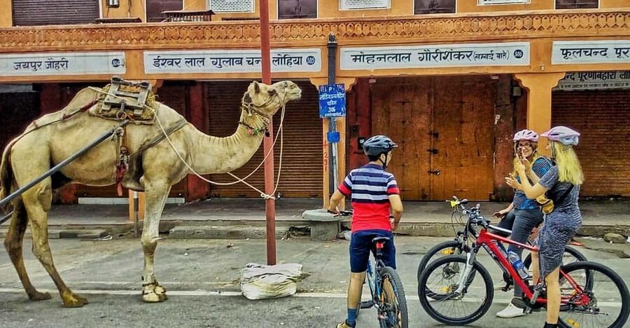 Jaipur: 3-Hour Morning Bike Tour of Jaipur Old City - Laughing yoga and a friendly local welcome