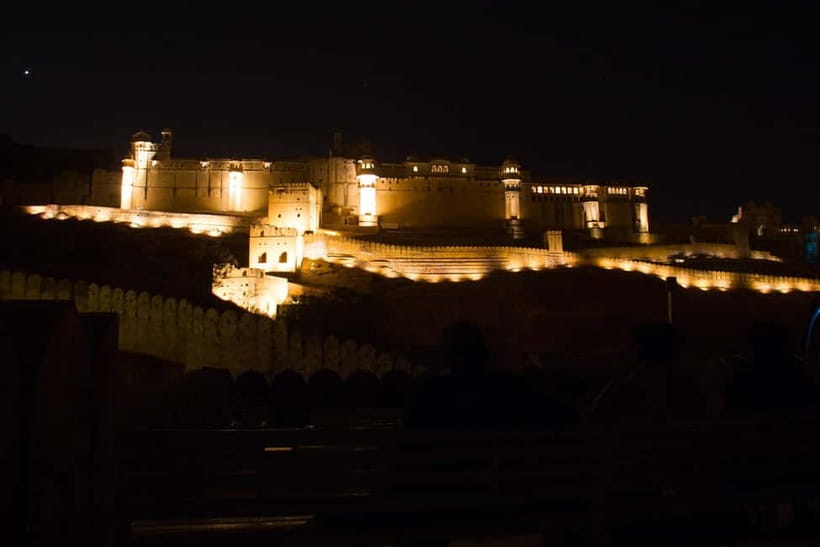 Jaipur: Amber Fort Light & Sound Show with Dinner - A private ride matters in Jaipur traffic