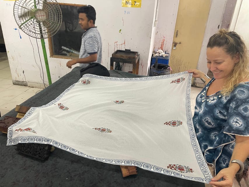 Jaipur: Block Printing Workshop and Hands-on Experience - Washing, drying, and the final color