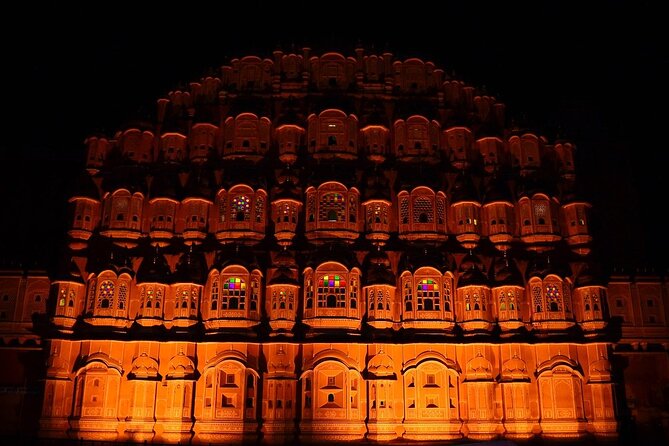 Jaipur by Night Evening Tour with Nahargarh Fort Views - Jal Mahal reflected on Man Sagar Lake