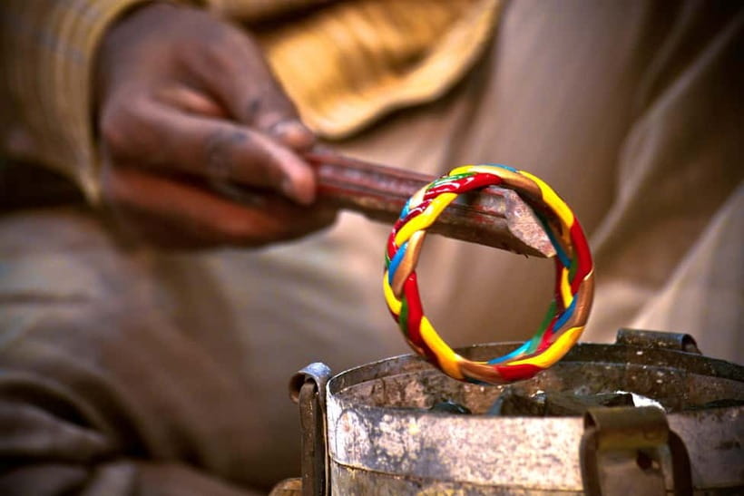 Jaipur: Cultural Tour with Artisan Craft Experiences - Shaping clay in a village workshop