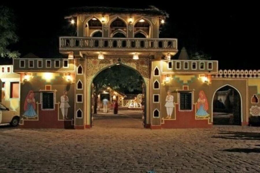 Jaipur Evening Tour Chokhi Dhani village culture with dinner - Leaving Jaipur by private car
