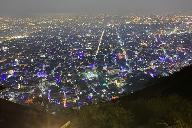 Jaipur Nahargarh Fort Sunset and Night City Tour - Albert Hall Museum makes a strong night photograph