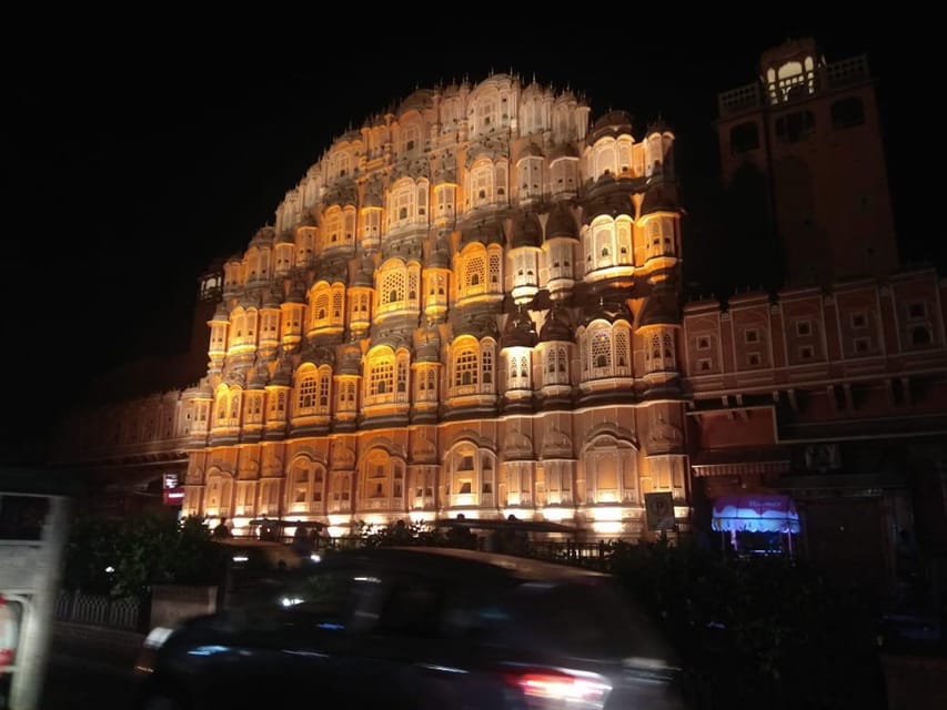 Jaipur: Night Tour of Amer & pink city by an open air jeep - Why Jaipur works so well after sunset