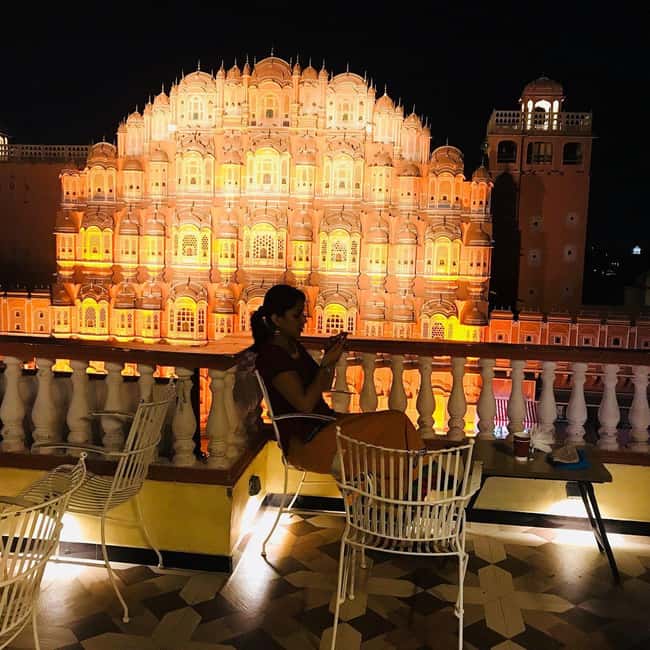 Jaipur Night Wonders: A Guided Night Walking Tour - Isarlat Sargasooli and Jaipur’s evening skyline