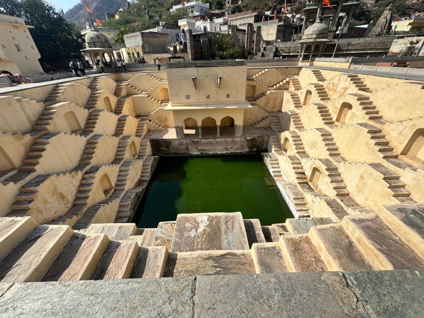 The pink quarter, the forts above it, the bazaars below