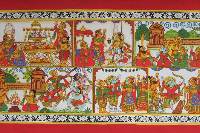 Make my own Rajasthani Phad Painting - Beginning at Colorbox Art Academy in Vaishali Nagar