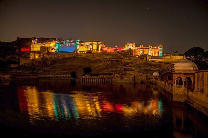 Private Jaipur Sunset Tour – Nahargarh Fort & Night Views - The Pink City at night: lights, shops, and street life