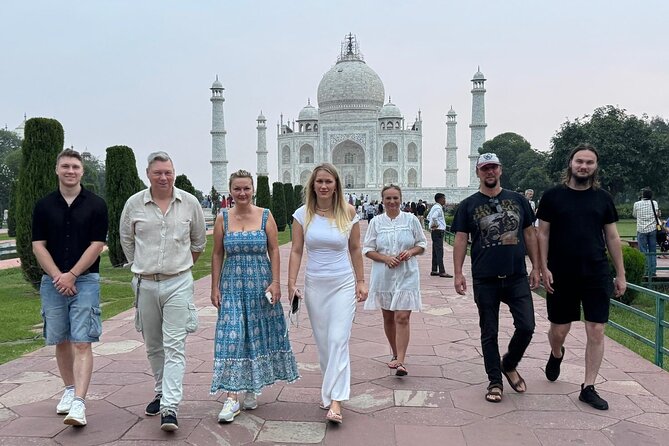 Skip the Line Taj Mahal and Agra Fort with 5<em>Star Lunch – A fast morning with Agra’s two great monuments’ /></p>
<p><p>This tour is built for a visitor who wants Agra’s essential sights without arranging a car, driver, guide, and tickets separately. In around four hours, you go from the polished white marble of the Taj Mahal to the massive red walls of Agra Fort.</p>
</p>
<p><p>The private format matters. You do not have to wait for a large group to gather at several hotels, and you can ask your guide to slow down when a story catches your interest. You also get a little breathing room for photographs and personal viewing, something that can be lost on a rigid group outing.</p>
</p>
<p><p>Pickup and drop-off are offered at hotels or the airport. The tour also includes private car transport, bottled mineral water, parking, taxes, and service charges. Those practical details reduce the small costs and decisions that can eat into a short day in Agra.</p>
</p>
<p><p>The timing is worth understanding before you book. The main schedule assigns two hours to the Taj Mahal and two hours to Agra Fort, making the four-hour duration an approximate total. It does not clearly set out extra time for traffic, pickup, lunch, or the optional Baby Taj, so ask for a precise schedule if you have a train, flight, or fixed hotel checkout.</p>
</p>
<div class="twil" style="margin: 20px 0; padding: 15px 0;"><p>More Agra Fort visits:</p><ul style="margin: 10px 0; padding-left: 0; list-style: none;"><li style="margin: 0 0 12px 0; padding: 0 0 12px 0; border-bottom: 1px solid #F3E1E7; line-height: 1.4;"><a href="https://jaipur-travel.com/agra-skip-the-line-taj-mahal-agra-fort-private-tour/">Agra: Skip-the-Line Taj Mahal & Agra Fort Private Tour</a><br><span style="font-size: 0.82em; color: #6E4B58;"><span style="color: #FFB020;">★</span> 4.9 · 1,546 reviews</span></li><li style="margin: 0 0 12px 0; padding: 0 0 12px 0; border-bottom: 1px solid #F3E1E7; line-height: 1.4;"><a href="https://jaipur-travel.com/taj-mahal-agra-fort-baby-taj-mehtab-bagh-private-city-tour/">Taj Mahal, Agra Fort, Baby Taj & Mehtab Bagh Private City Tour</a><br><span style="font-size: 0.82em; color: #6E4B58;"><span style="color: #FFB020;">★</span> 5.0 · 391 reviews</span></li><li style="margin: 0; padding: 0; border-bottom: none; line-height: 1.4;"><a href="https://jaipur-travel.com/skip-the-line-guided-taj-mahal-agra-fort-tour-with-add-ons/">Skip-the-Line Guided Taj Mahal & Agra Fort Tour with Add-ons</a><br><span style="font-size: 0.82em; color: #6E4B58;"><span style="color: #FFB020;">★</span> 5.0 · 339 reviews</span></li></ul></div><h2 id="two-hours-with-the-taj-mahal">Two hours with the Taj Mahal</h2>
<p><img width="669" height="446" decoding="async" src=